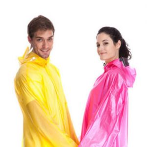 Tri－polar 户外便携雨衣 TP1901 颜色随机 12件装 均码  材质：PVC 半透明