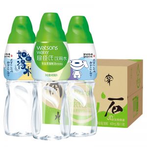 屈臣氏(Watsons) 蒸馏制法蒸馏水 矿泉水 400ml*15瓶 蒸馏水 箱