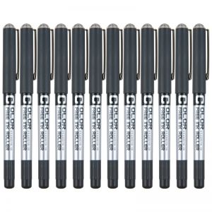 白雪 彩色直液式签字笔 PVN-159 0.38MM 12支装 黑色