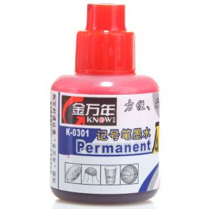 金万年 记号笔墨水 K-0301 红色 20ML