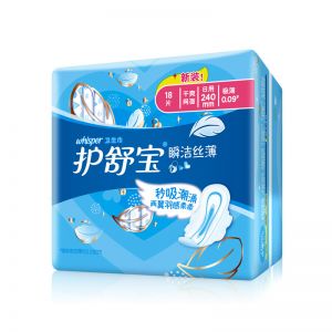 护舒宝 日用卫生巾 瞬洁丝薄 24cm 18片