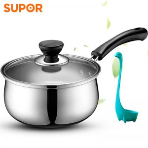 苏泊尔(SUPOR) 奶锅不锈钢304 16cm小汤锅ST16H3