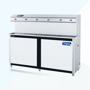 新泽泉/NEW-ZQ 饮水机 XZ-6F 1600x420x1200mm 一开五温 PP棉+颗粒活性炭+颗粒活性炭 35L 3kw 380V~50Hz（三相电） 不锈钢、黑钛钢