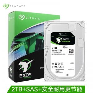 希捷 企业级硬盘 ST2000NM003A 银河Exos 7E8系列 2TB 256MB缓存 7200RPM 3.5英寸 读写12GB/S 白色