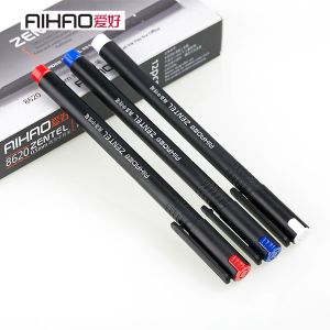 爱好 中性笔0.5mm商务签字笔会议全针管碳素水笔办公用品 8620 12支/盒
