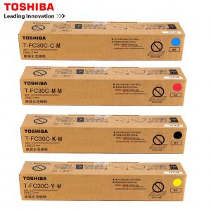 东芝 复印机碳粉 T-FC30C-K-M 310g中容量 适用于东芝2051c/2050c/2551c/2550c A4纸5%覆盖率19800页 黑色