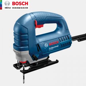 博世 曲线锯 GST800 全家福套装:工具箱*1 锯条*5 曲线锯*1 插电 220V 710W 锯条92mm 