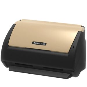 明基平板式扫描仪 F100 A4幅面(CIS/双面馈纸USB2.0接口/支持输出格式:JPG/BMP/TIFF/多页PDF) 黑色