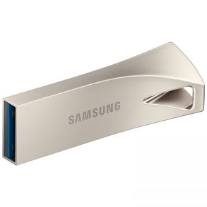 三星 U盘 MUF-128BE3/AM 128G USB3.1/3.0/2.0 读300MB/s  金属 防水 有钥匙孔 香槟银