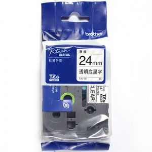 兄弟/BROTHER 标签色带 TZe-151 24mm*8m 透明底黑字 适用兄弟9500/9700/9800/3600/2430/2730/7600