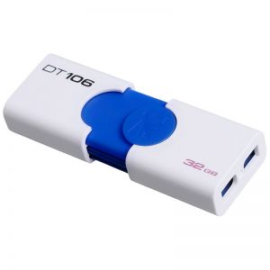 金士顿 U盘 DT106 32G USB3.0 USB3.1 伸缩滑盖推拉 白