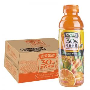 农夫山泉 农夫果园 混合果蔬汁 500ml*15瓶装 整箱果汁饮料 