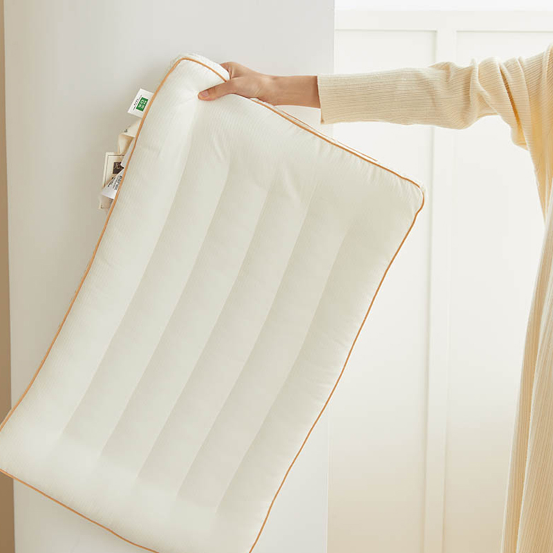 三极户外 原棉A类羽丝绒立体定型枕枕头枕芯 TP2716 48*74cm 材质:棉 白色