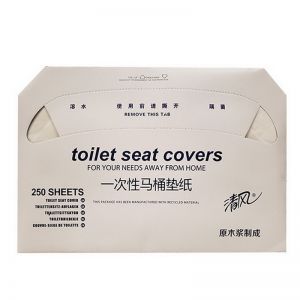 清风/KYFEN 一次性马桶坐垫纸 TS01AC 430*380mm 250张/包