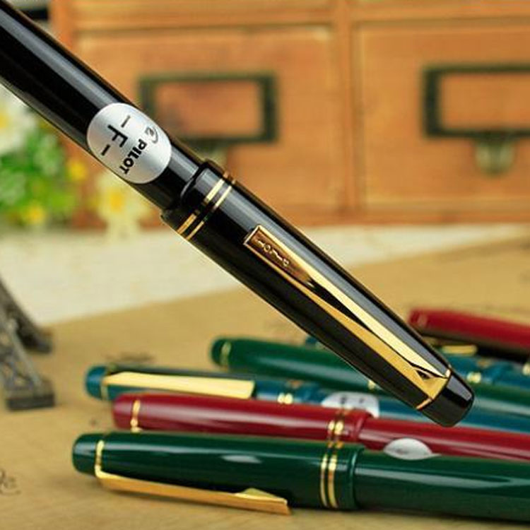 百乐22k包金自来水笔 fp-78g-f-g f咀 含笔盒 绿色_百乐