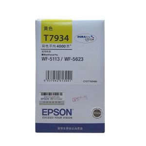 爱普生/EPSON 打印机墨盒 T7934 4000页 适用于爱普生 WF-5623 WF-5113 黄色