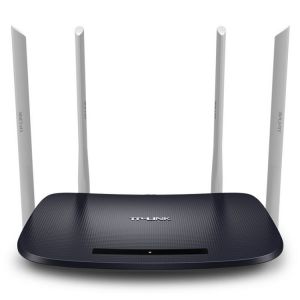 TP-LINK 双频无线路由器 TL-WDR6300 4天线AC1200双频无线 1个10/100M WAN口 4个10/100M LAN 口 黑色