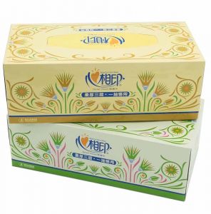 心相印 硬盒抽纸 FT18090 190mm*210mm 90抽*3层 6盒/提