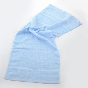 内野/UCHINO 素色绣字面巾 UUH02789D-N 34cmx80cm 重量90g 材质：纯棉 蓝色