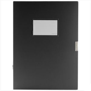 金得利 档案盒 DC-55 A4 2.5寸 背脊55mm 环保PP材料 黑色
