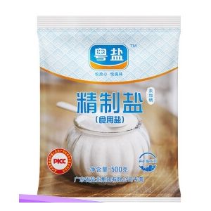 粤盐 未加碘无碘盐 精制食用盐 500g