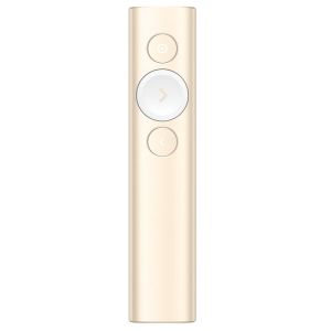 罗技/LOGITECH 无线演示器 Spotlight 30m距离 绿光 USB蓝牙双重连接 金色