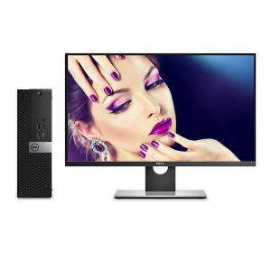 戴尔台式电脑　OptiPlex 7040SFF　I7-6700/8G/1T/集显/DVDRW/DOS/19.5寸显示器　黑色