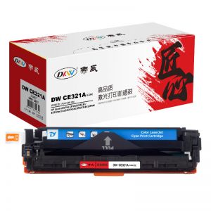 帝威 硒鼓DW CE321A(128A) 匠心版 (带芯片)适用惠普HPCP1520/1521n/1525N/CM1415FN 打印量1400页 蓝色
