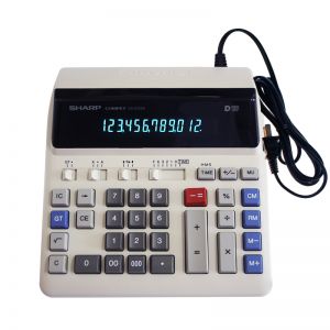 夏普 计算器 CS-2122H 12位 电脑按键插电液晶荧光屏