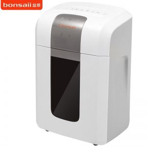 盆景/BONSAII S高能系列碎纸机 4S16 入纸口220mm 碎纸6张(70g/m2A4) 碎纸尺寸2*10mm 保密等级5级 桶容积16L 345*250*512mm 白色