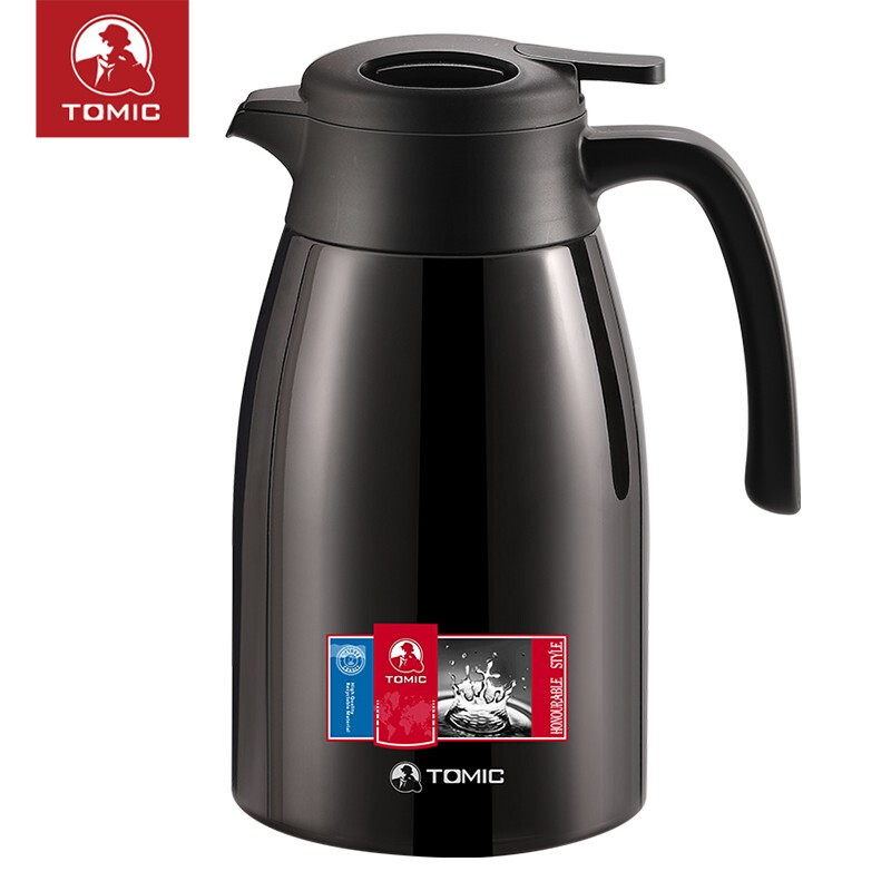 特美刻/TOMIC 保温壶 TJ10009 2L 双层 不锈钢 咖啡色
