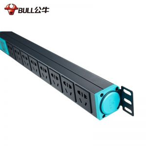 公牛 机柜插座 GNE-1080 10A 3米 2500W以内 蓝黑色