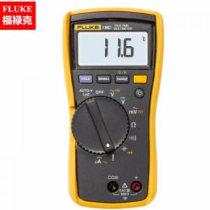 福禄克 万用表 数字式 测量范围(9999µA 1000V 50MΩ) 黑黄 个