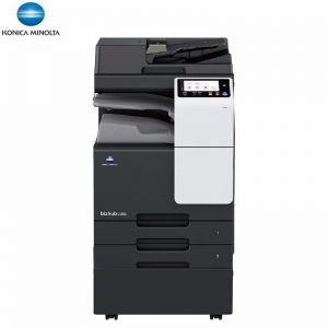 柯尼卡美能达 彩色多功能复合机 C286i 最大处理幅面A3 打印速度黑彩同速28页/分钟 扫描分辨率600dpi*600dpi 打印分辨率1800dpi*600dpi 主机+输稿器+工作底柜