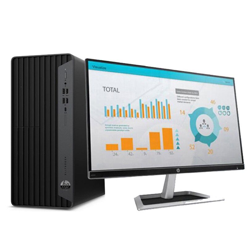 惠普/HP 台式电脑 ProDesk 480G7 i5-10500 8G 256GSSD 500G 2G独显 无光驱 WIN10H 20.7英寸显示器 键鼠 3年保修 黑色