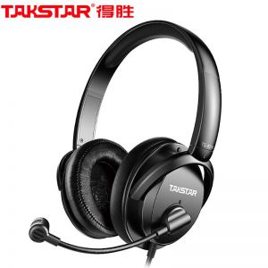 得胜/TAKSTAR 耳机 TS-450M 有线 头戴式 黑色 线长1.3-1.8m