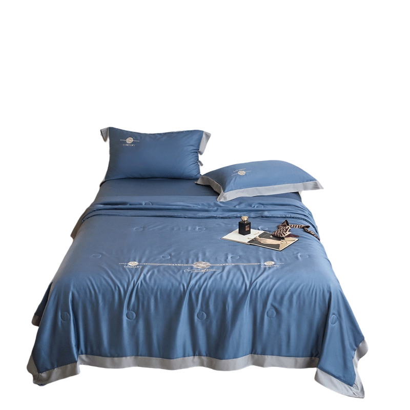 婵思 夏被 BZ0TDC2201067 纯色 宽边莱赛尔 幻影系列 至纯大豆夏被 200*230cm