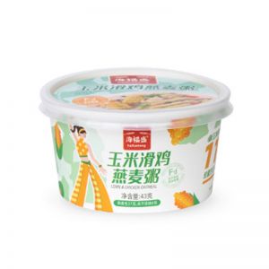 海福盛 玉米滑鸡燕麦即食粥 43g 保质期360天