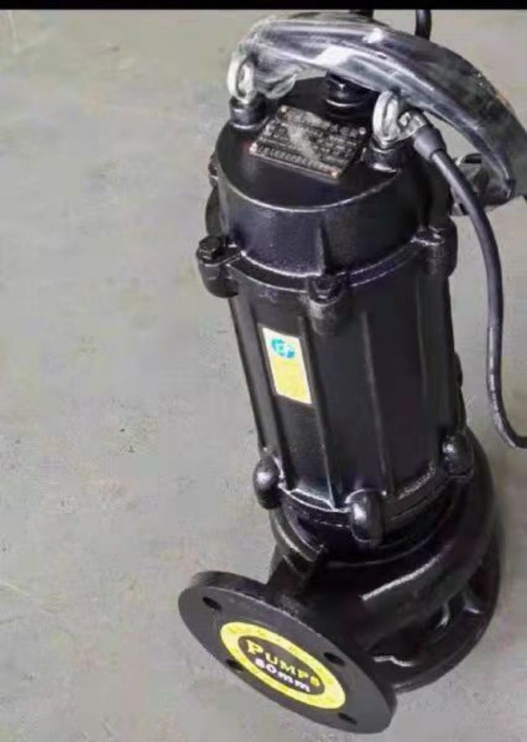 WISN韦森牌 80JYWQ30-30-5.5高扬程排涝潜水泵管道排污配件380V DN80法兰/弯头连接 带8米电缆 铸铁材质搅匀式四叶铰刀