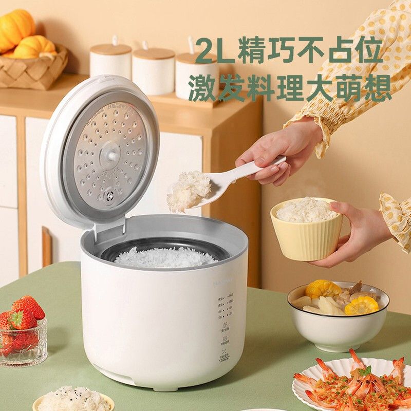 海牌 电饭煲 HP-FB420B 合金铝一体成型内胆 容量2L 功率400W 白色