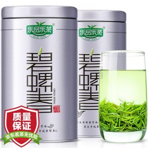 乐品乐茶 碧螺春绿茶  特级茶叶苏州散装明前春茶云雾嫩芽250g(125g*2罐）