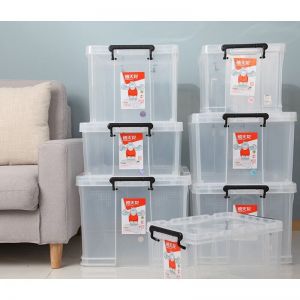 禧天龙 塑料储物收纳箱 x-6640 16L 393*282*223mm 透明