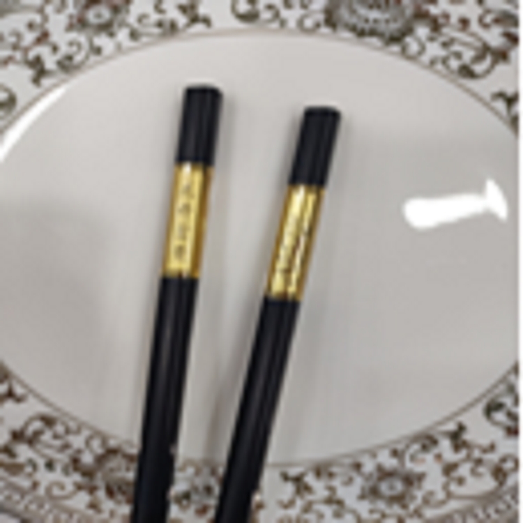 客满多 筷子  花开富贵系列 27cm合金筷  防滑耐用 10双/板