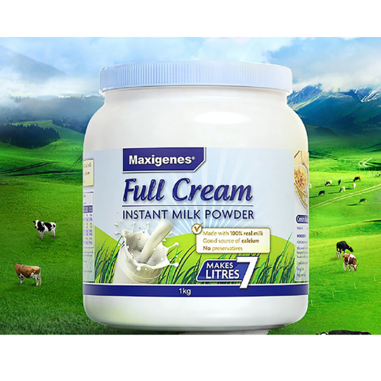 MAXIGENES 奶粉 1kg 高钙全脂牛奶粉 即冲型 澳洲进口