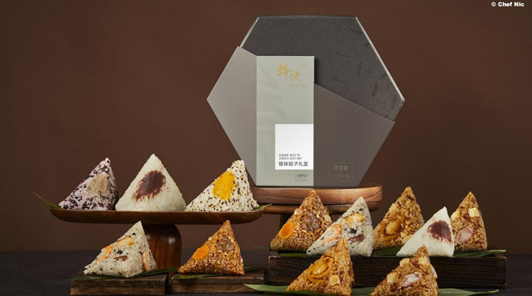 锋味 奇遇端午礼盒 淤泥咖啡*1帕尔玛火腿玫瑰*1提拉米苏*1日式照烧鳗鱼*1泰式海鲜*1披萨*1石锅拌饭*1咖喱羊肉*1 135G/只 1080g 270天