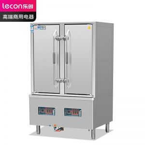 乐创/lecon 海鲜蒸柜 LC-J-SM36A 开门方式:双门 盘数:24盘 功率:27KW 电压:380V 银色
