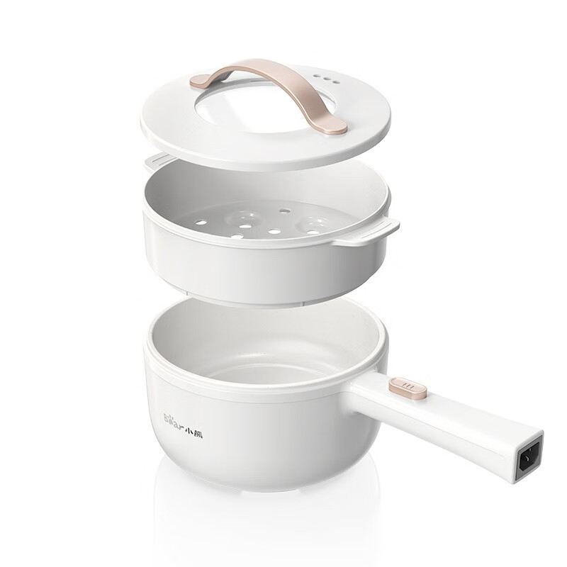 小熊/Bear 多用途锅 DRG-E15F2 额定功率:600W 内胆材质:麦饭石涂层 容量:1.6L