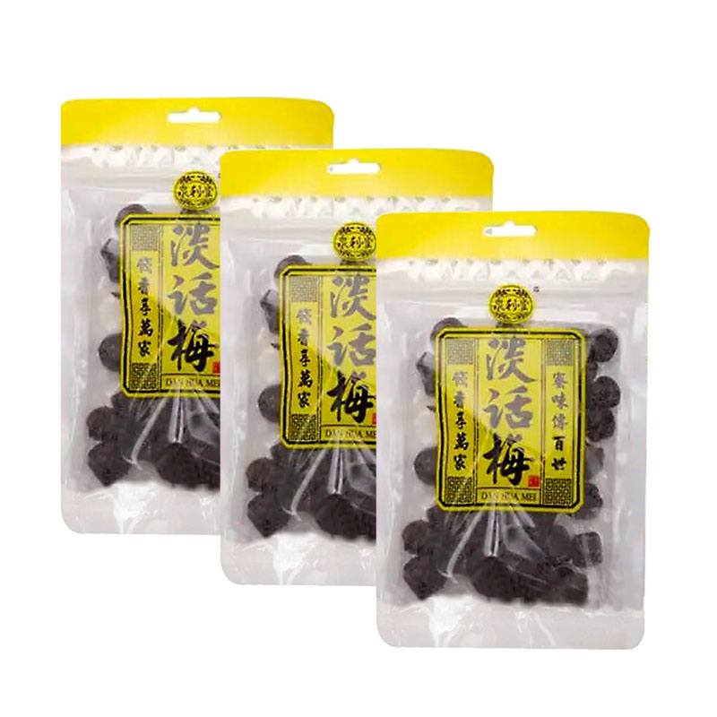 泉利堂 淡话梅 128g*3袋 保质期12个月