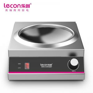 乐创/lecon 商用电磁炉 LC-SY5000 操作方式:按键式 面板材质:黑晶面板 能效等级:无 额定功率:5000W 凹面