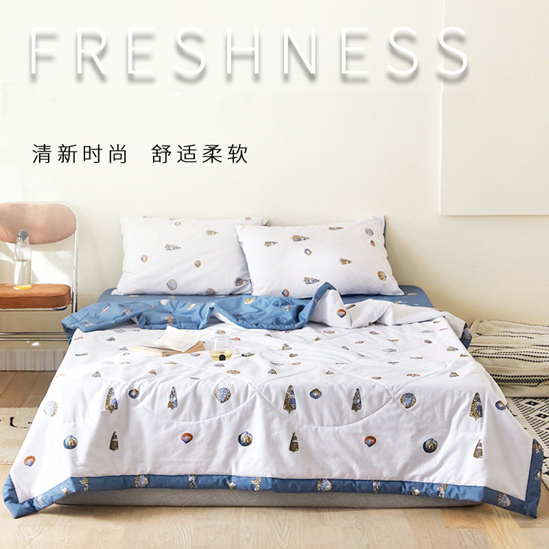 伊伊爱 夏被 Z02000120 全棉印花夏被空调被 200*230cm 面料:纯棉 填充物:聚酯纤维